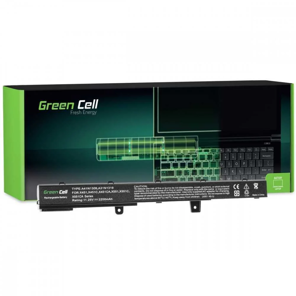 Green Cell Battery A31n1319 A41n1308 For Asus X551 X551c X551ca X551m X551ma X551mav F551 F551c F551