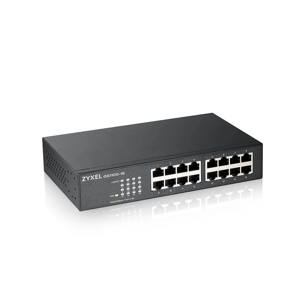 Zyxel Gs1100-16 No Administrado Gigabit Ethernet .