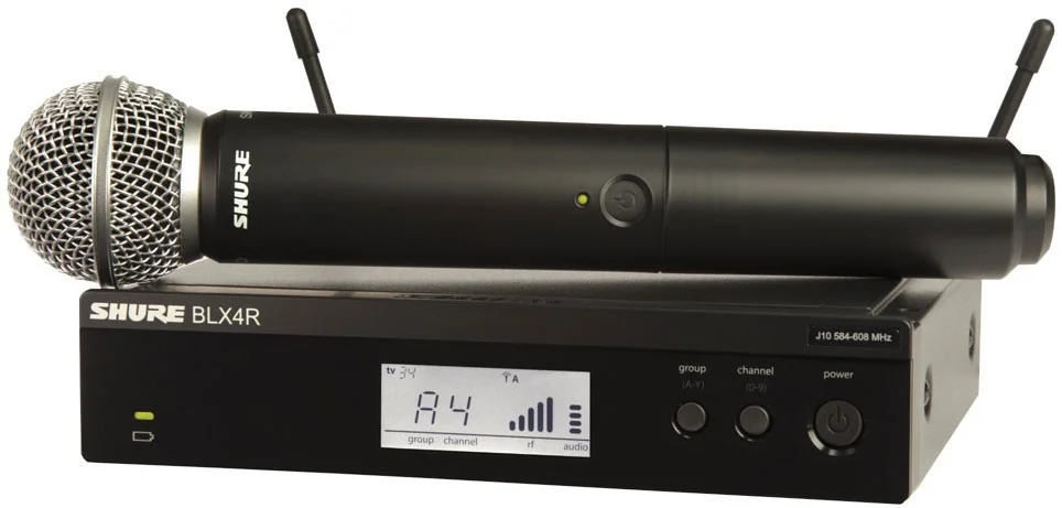 Sistema Sem Fio de M&atilde;o Sm58 com Receptor Mont&aacute;vel