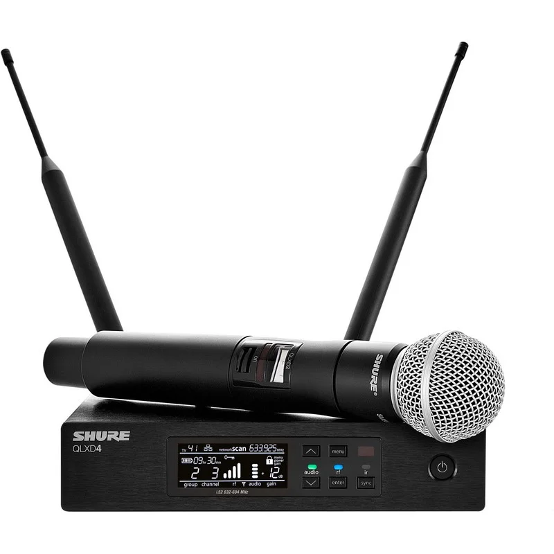 Sistema Inalámbrico Sm58 de Mano Con Receptor. H5.