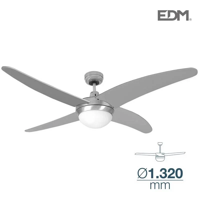Edm Caspio Ventoinha De Teto Luz E Comando Remoto