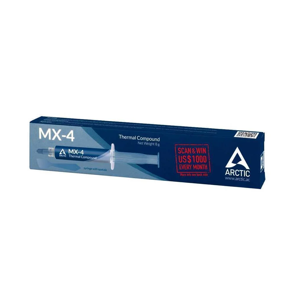 Arctic Mx-4, Cola Térmica, 2,5 G/Cm³, Azul, 8 G, .