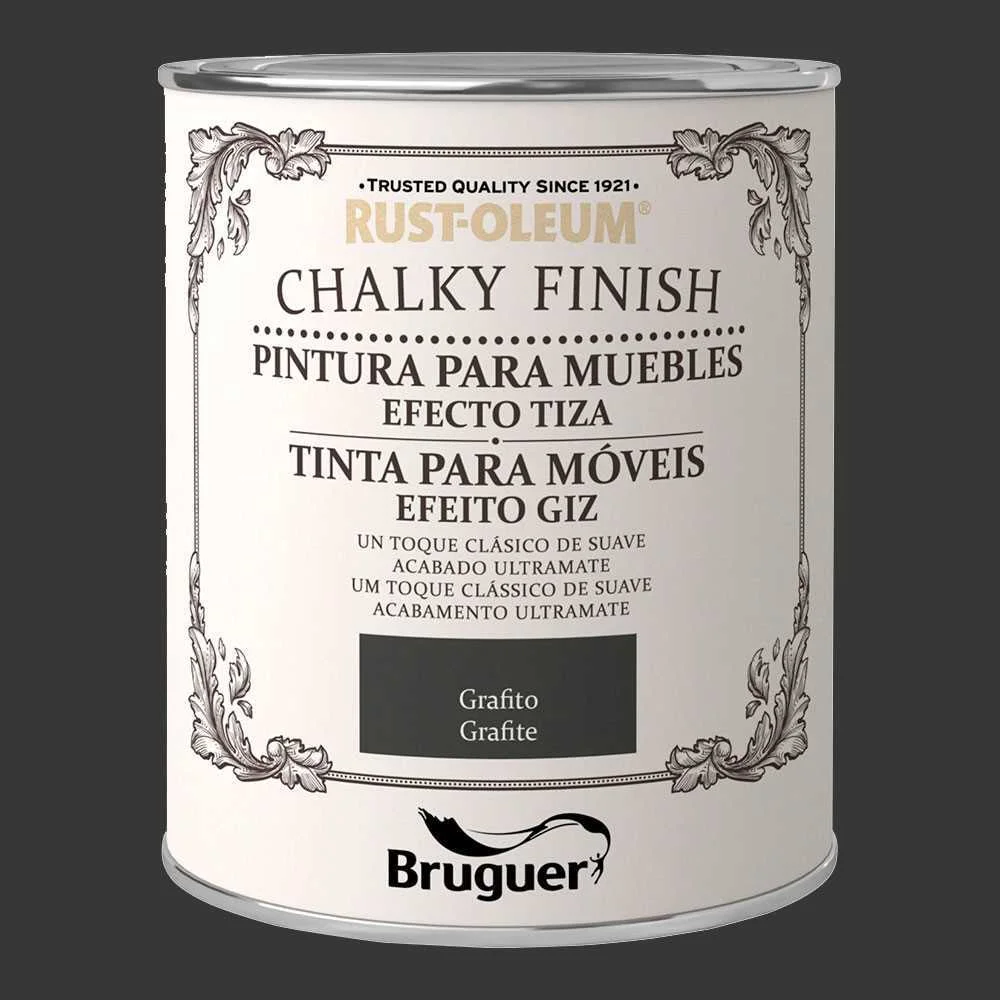 Tinta Para Móveis Chalky Paint 0.75l Grafite Giz