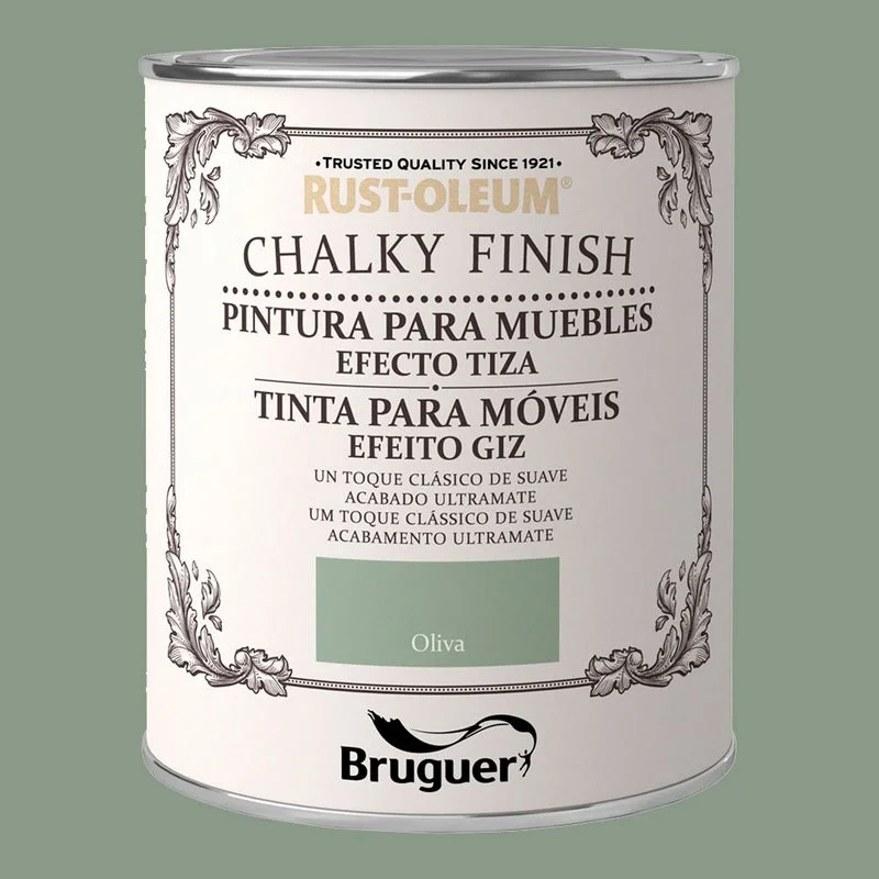 Tinta Para Móveis Chalky Finish 750ml Oliva