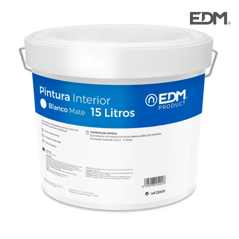 Pintura Plástica Mate Interior Branca 15l Edm