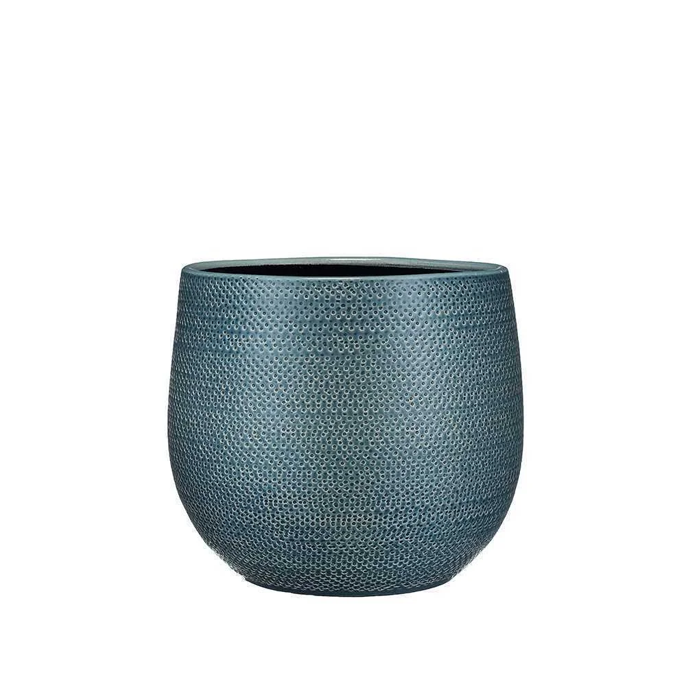 Vaso Gabriel Redonda Azul   29x25cm