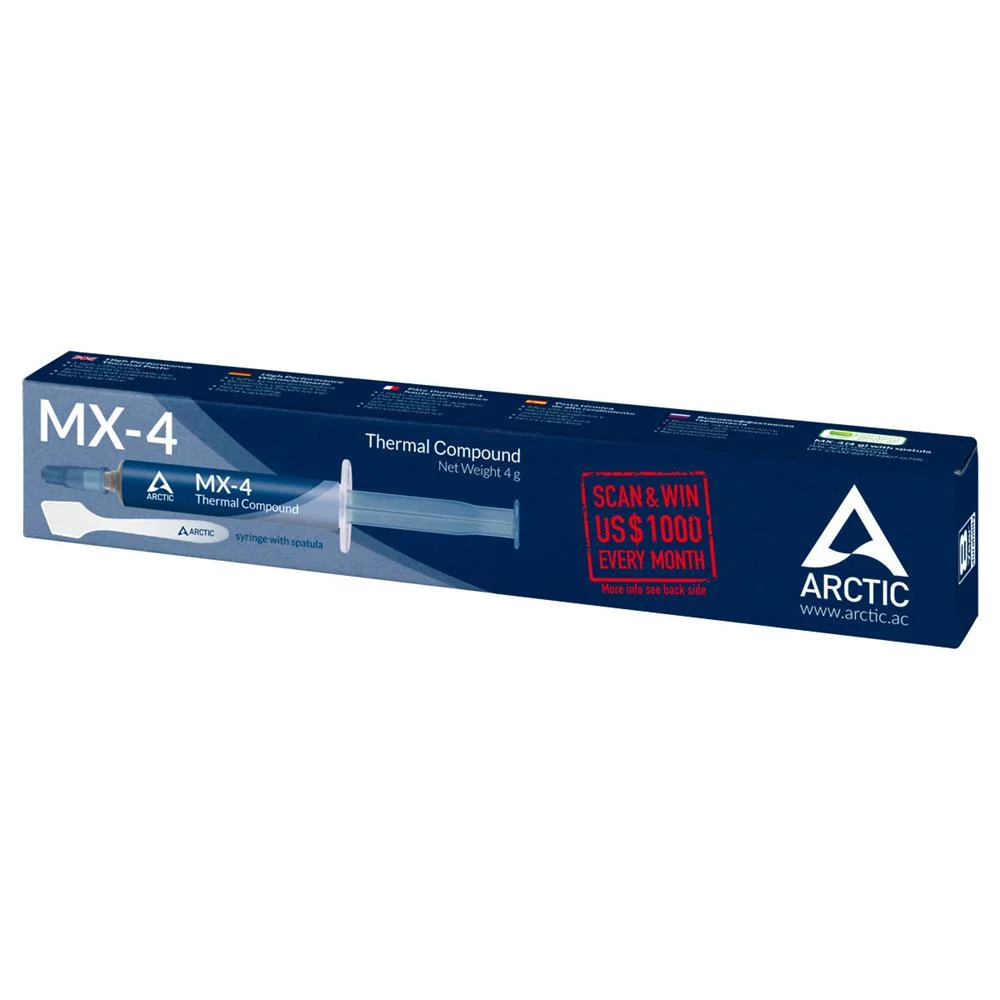Arctic Mx-4, Cola Térmica, 2,5 G/Cm³, Azul, 4 G, .