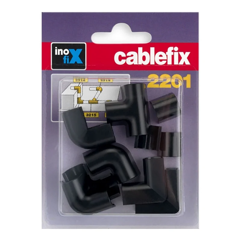Sortidos de Conexão para Cablefix Negro (Blister 10 Unid.) Inofix 2201