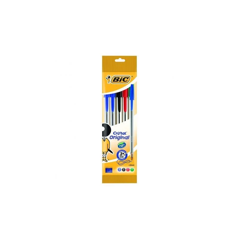 Conjunto de Canetas de Tinta Bic Cristal 802054