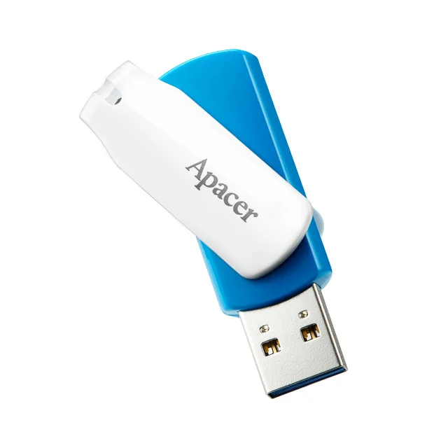 Pen Usb Apacer Ah357 - 64 Gb - Azul E Branco