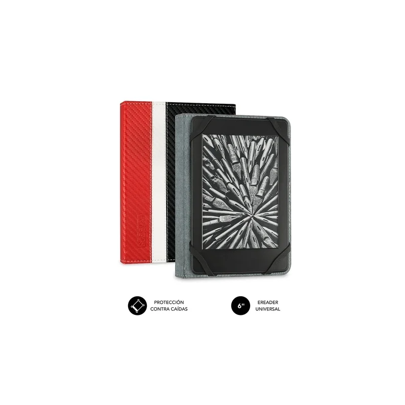 Subblim Capa Clever Ebook Case 6" - Vermelho