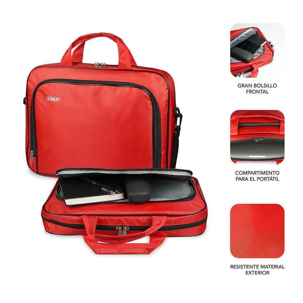 Mala Subblim Oxford (15.4/16" - Vermelho)