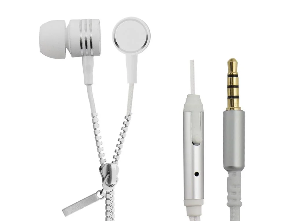 Auriculares Zipper C/ Micorfone Branco - Esperanza