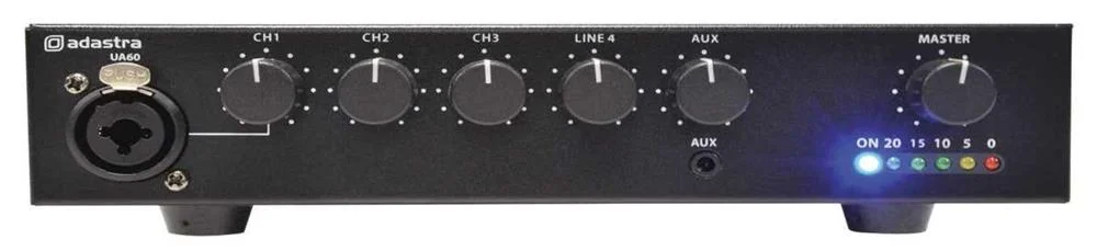 Amplificador Misturador 100v 60w 5 Canais