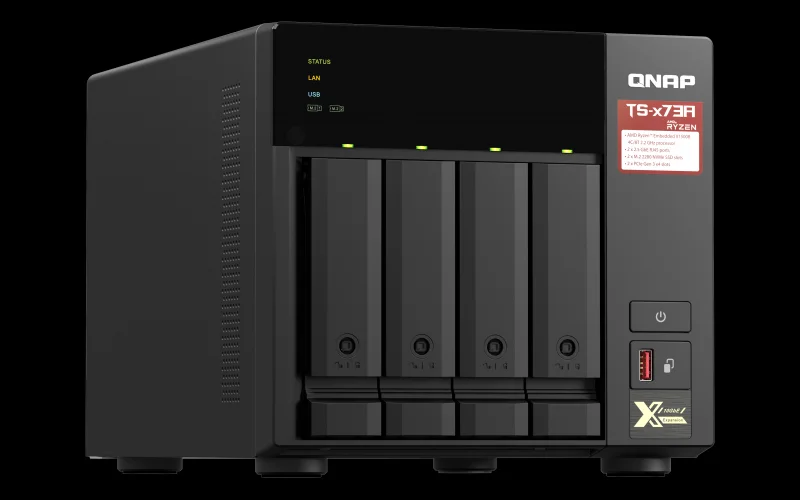 *ts-473a Amd Ryzen Qc2. Ghz.2.5gbe Nas 8 Gb Ram