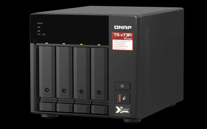 *ts-473a Amd Ryzen Qc2. Ghz.2.5gbe Nas 8 Gb Ram