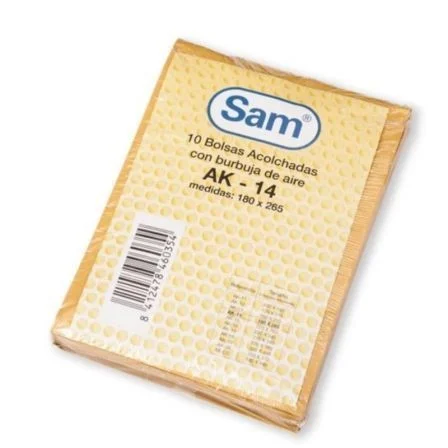Pacote De 10 Sacos Acolchoados Com Bolhas De Ar Sa