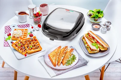 Tefal Sw341d12 Sandwich Maker 700 W Black Stainless Steel