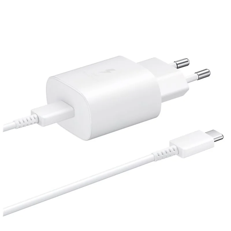Carregador Super Fast Charger Usb-C 25w C/ Cabo 1 Metro Branco - Samsung