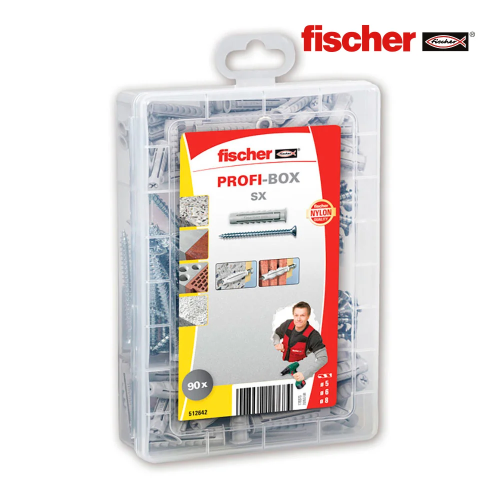 Maleta 90 Buchas + Parafusos Sx 5/6/8 + Parafusos 5568679 Fischer