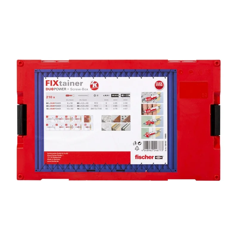 Fixtainer 210 Uni Duopower 6/8/10+ Parafusos 5361.