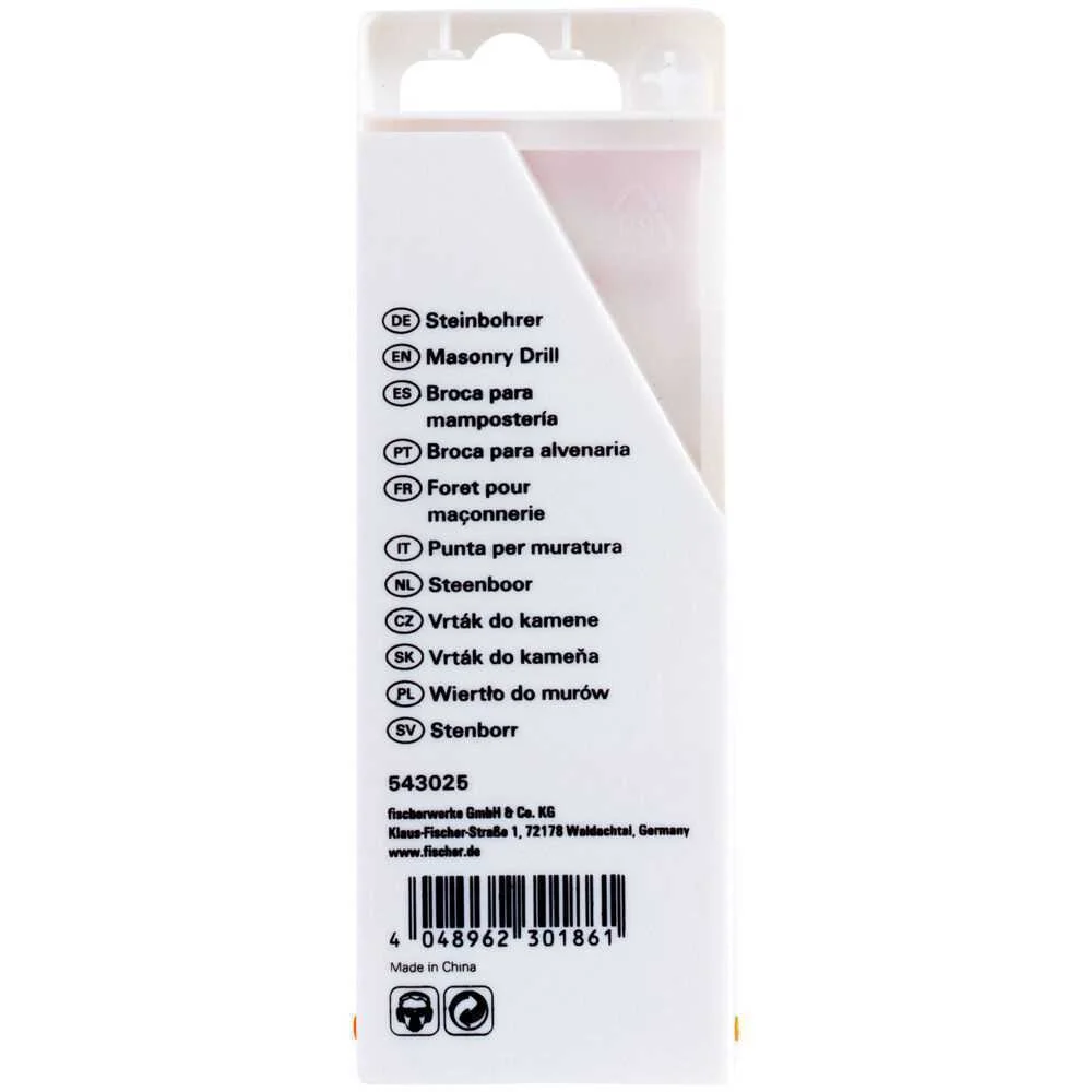 Pack 5 Brocas de Percussão S Ø4/5/6/8/10mm 543025 Fischer