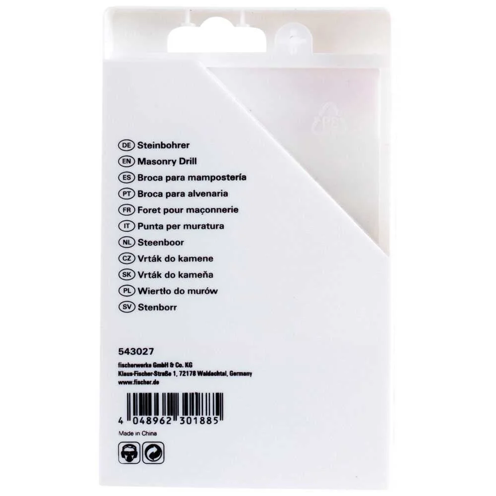 Pack 8 Brocas de Percussão S Ø3/4/5/6/7/8/9/10mm 543027 Fischer