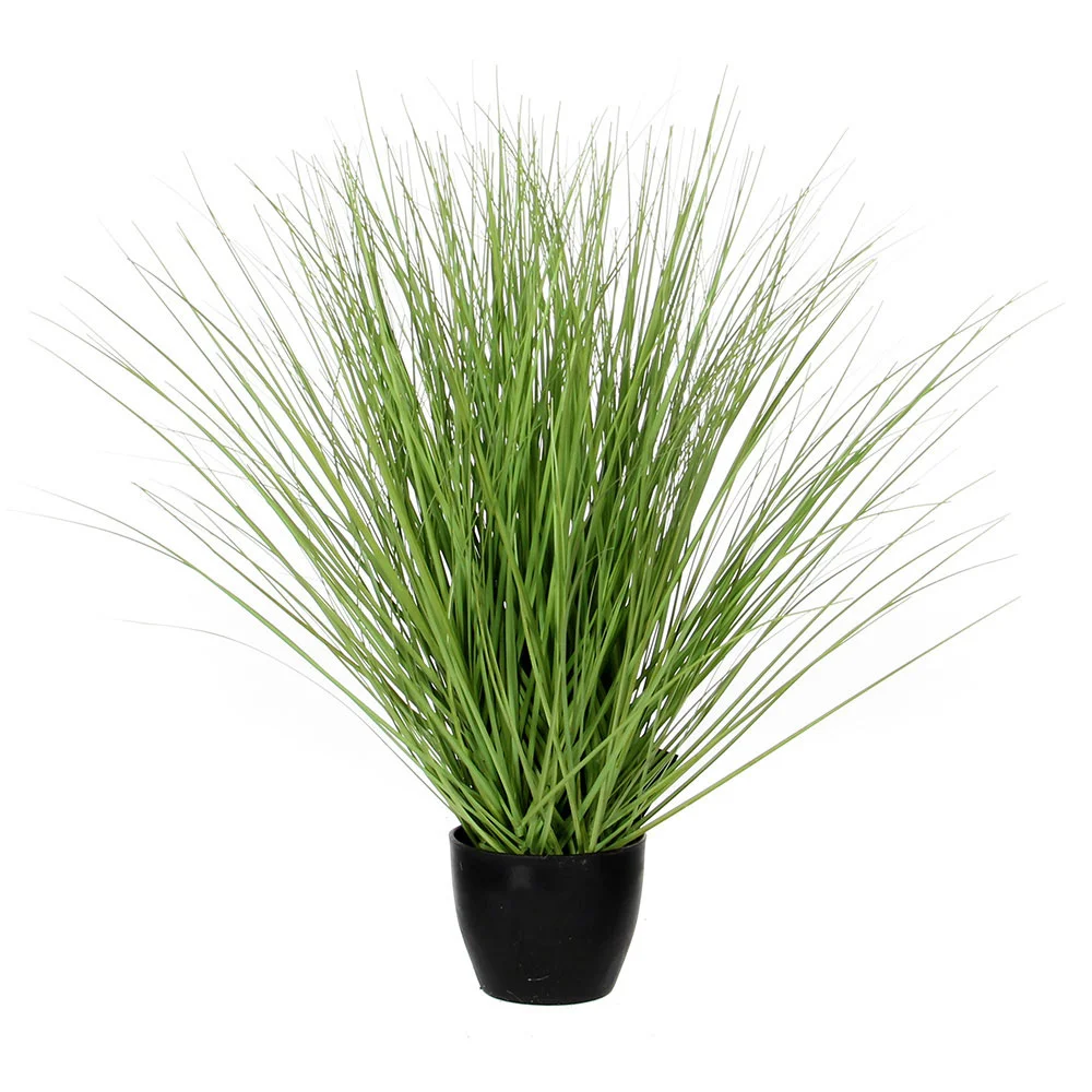 Relva Verde Pvc Em Vaso De Plástico 11,5x50cm
