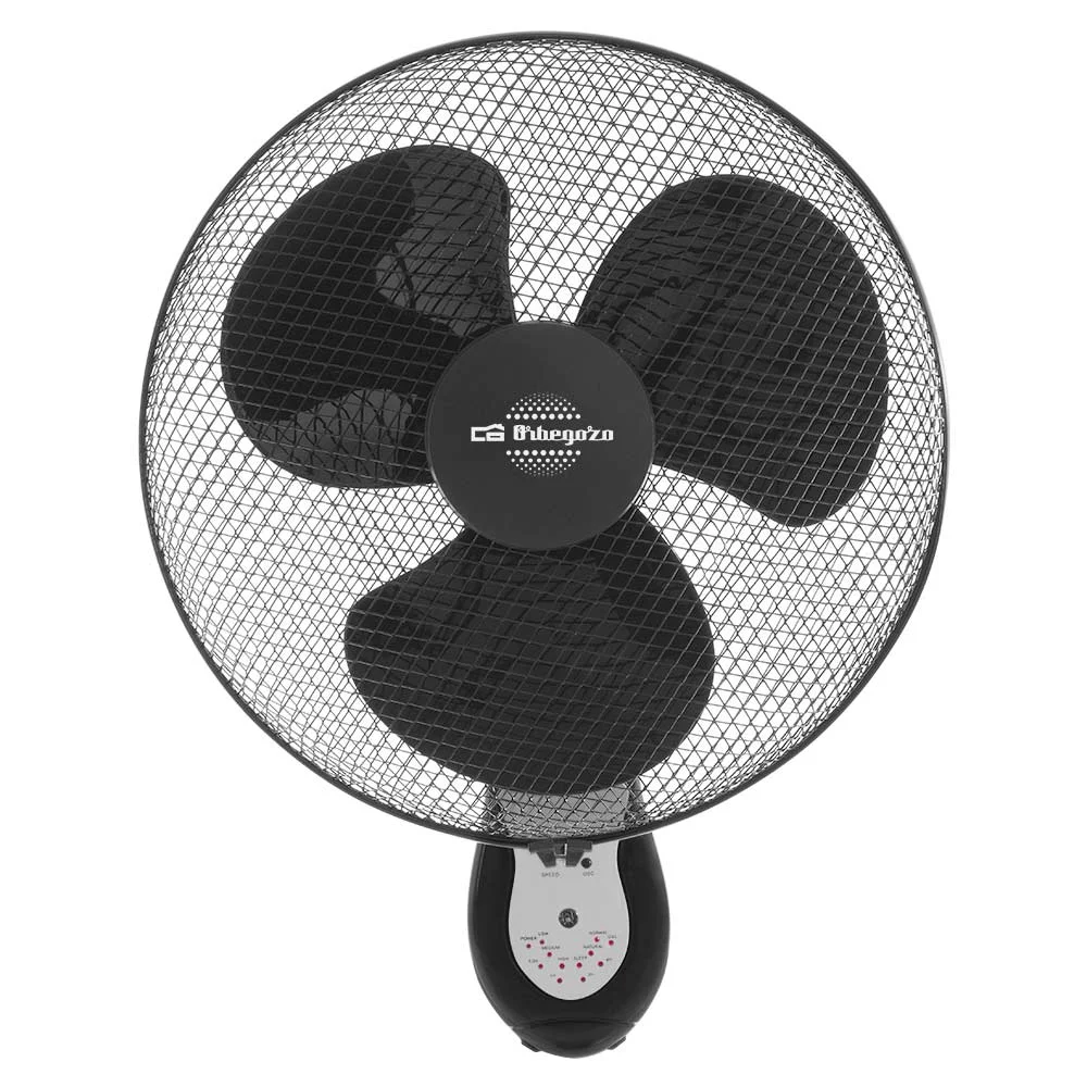 Ventoínha De Parede C/comando 45w - Preto