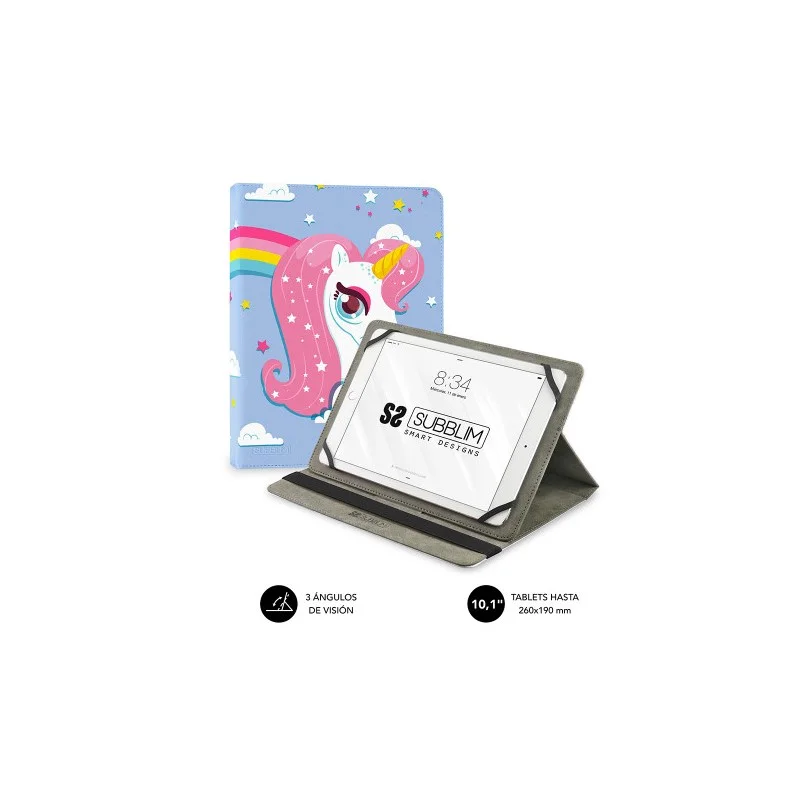 Capa para Tablet Subblim Funda Tablet Universal Trendy Case Unicorn 10.1" 