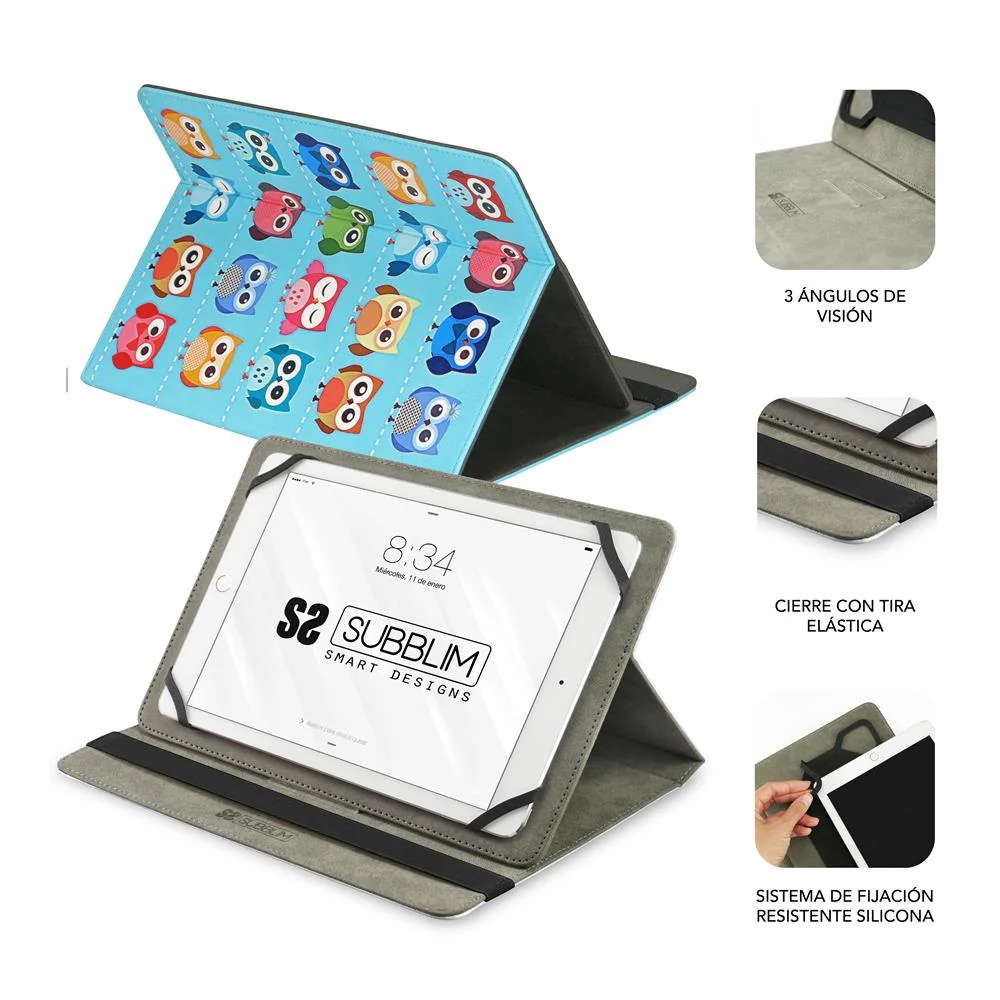 Capa Universal Tablet Owls Subblim 10,1' -11'