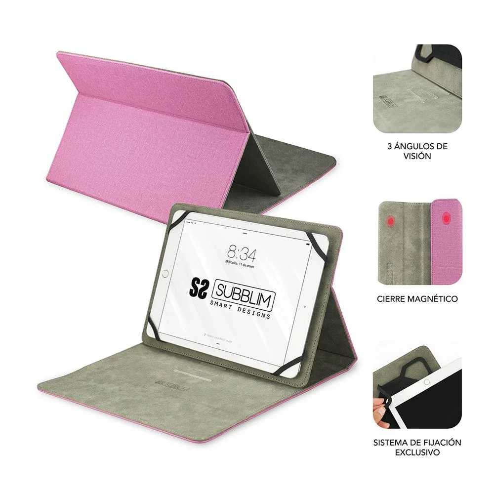 Capa Tablet Universal 10.1'' Subblim - Rosa