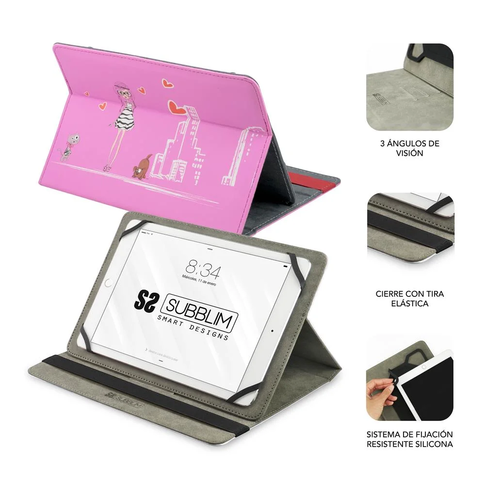 Subblim Trendy Capa Universal Para Tablet 10.1" Fa