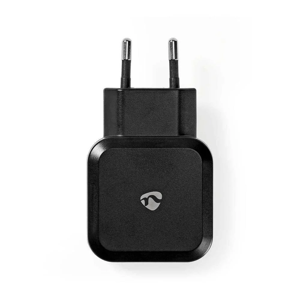 Carregador Preto Usb-A com 2 Saidas - 24w - 2x2.4a