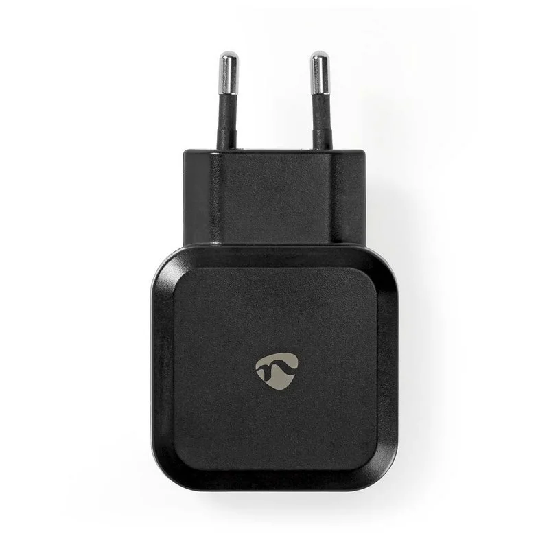 Carregador Preto Usb-A com 2 Saidas - 24w - 2x2.4a