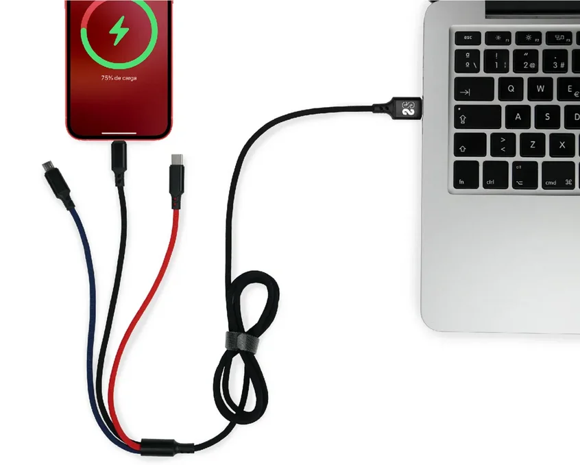 Subblim Premium Cable 3in1 (Micro Usb+Type C+Ligh.