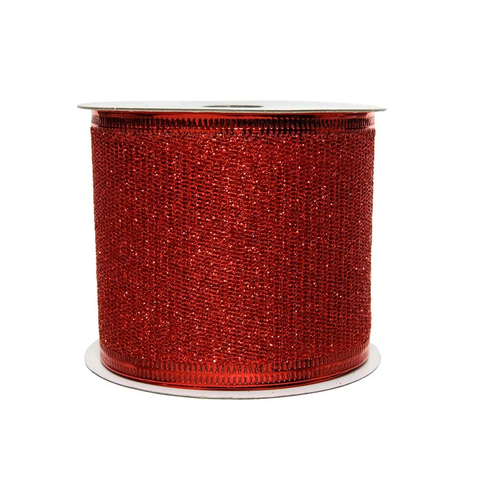 *ult.Unidades* Laço com Purpurina Vermelho 270x6,.