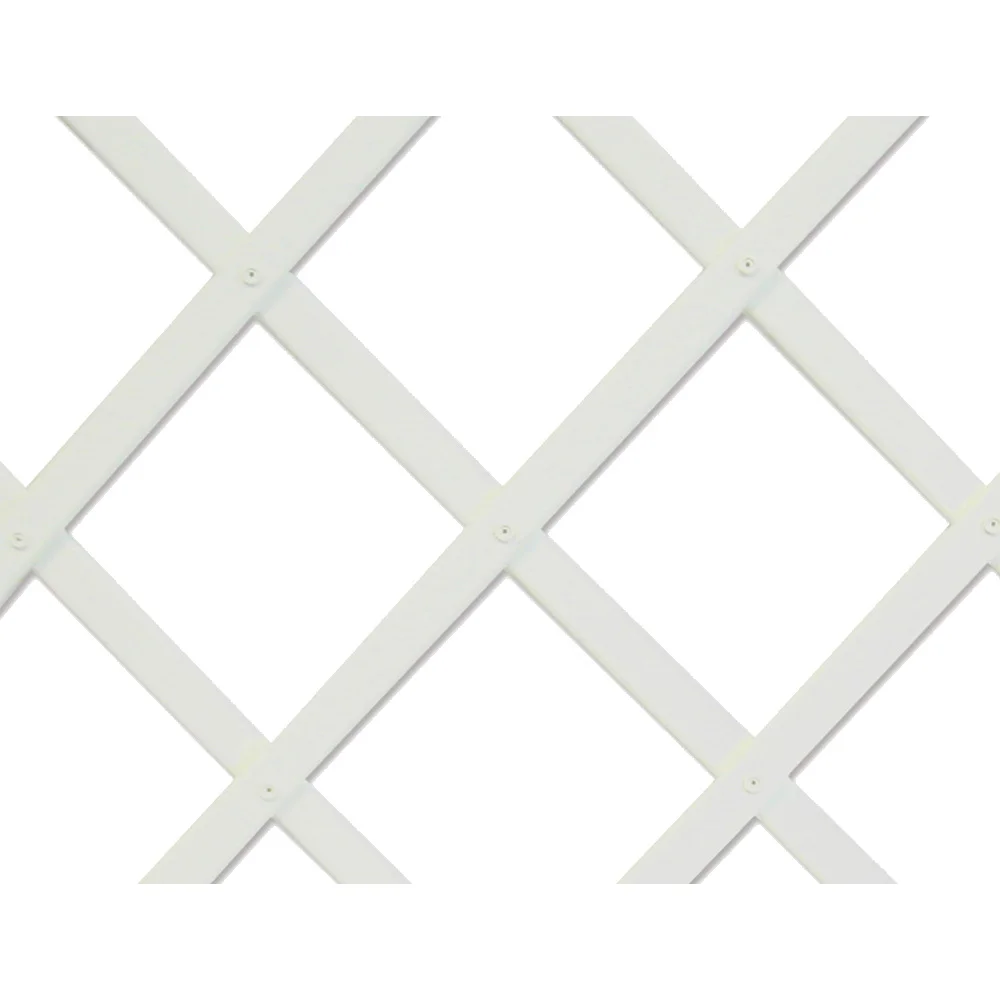 Trelliflex Treliça de Plástico 0,5x1,5m Cor Branco Perfil de Laminas 22x6mm. Nortene