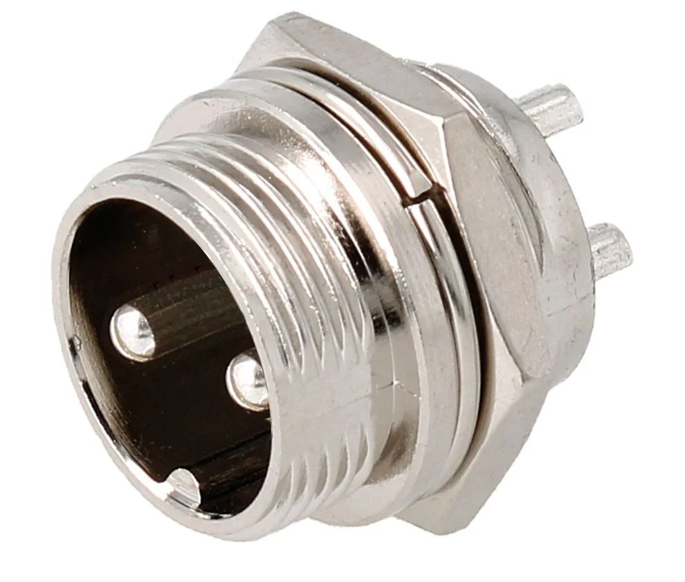 Conector De Microfone Macho De 2 Pinos