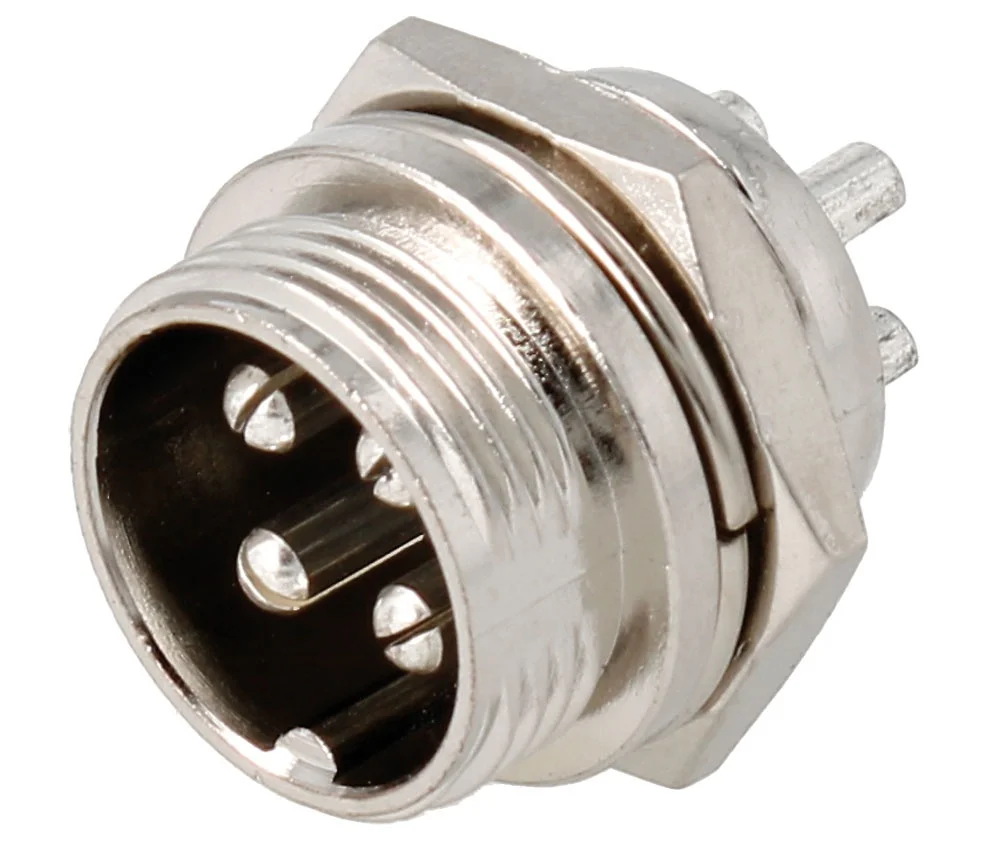 Conector De Microfone Macho De 4 Pinos
