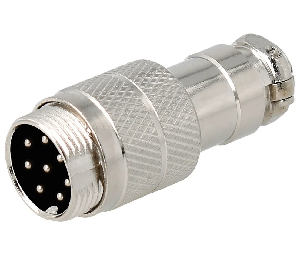 Conector De Microfone Aéreo Macho De 8 Pinos