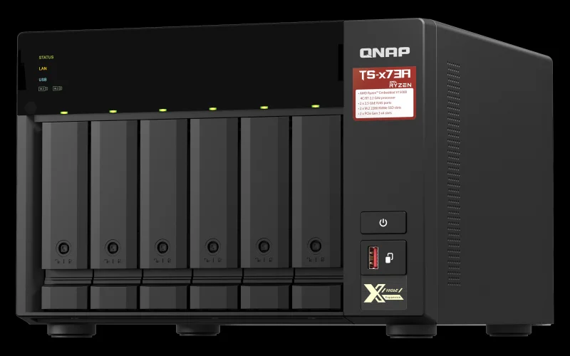 Nas Qnap Ts-673a-8g/ 6 Bah&iacute;as 3.5"- 2.5"/ 8gb Ddr.