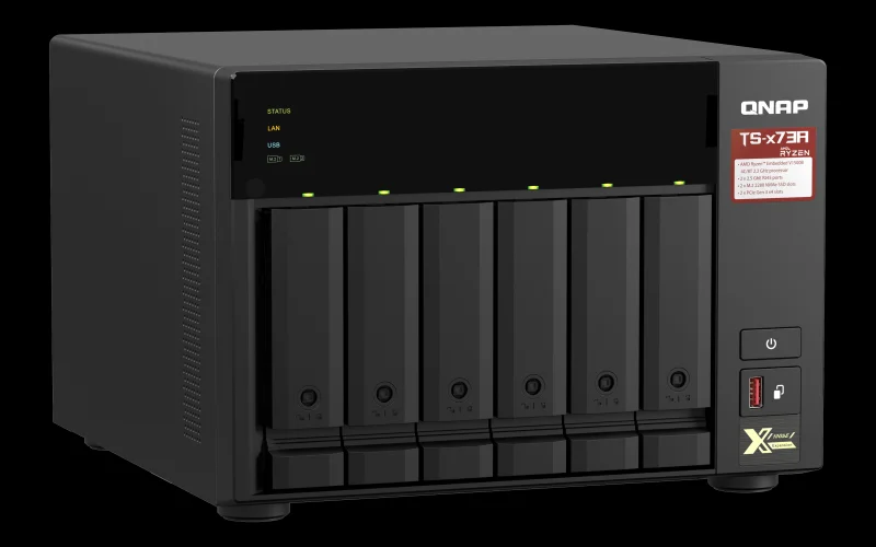 Nas Qnap Ts-673a-8g/ 6 Bah&iacute;as 3.5"- 2.5"/ 8gb Ddr.