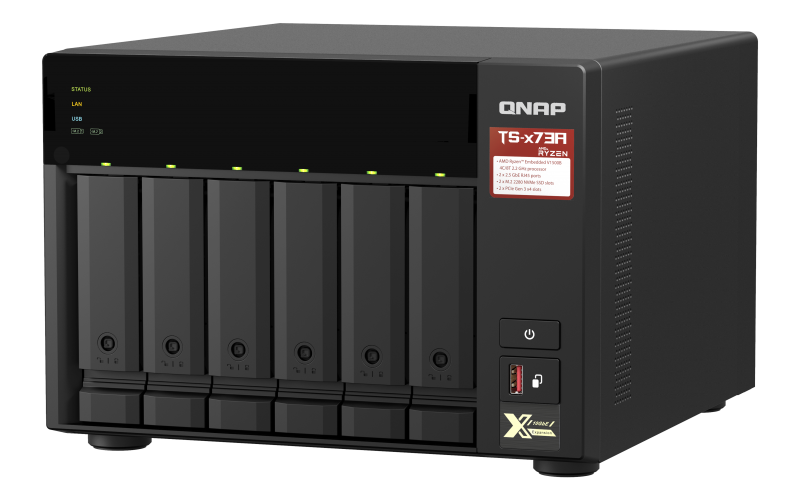NAS TS-673A 6 Baías Tower Ethernet LAN Preto V150.