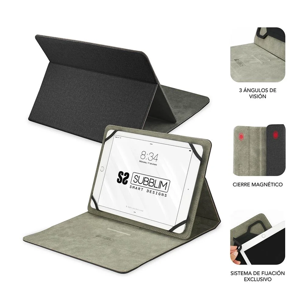 Capa Tablet 10.1" Universal Preto Subblim