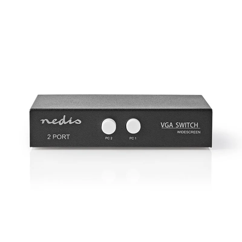Switch de 2 Portas Vga Preto