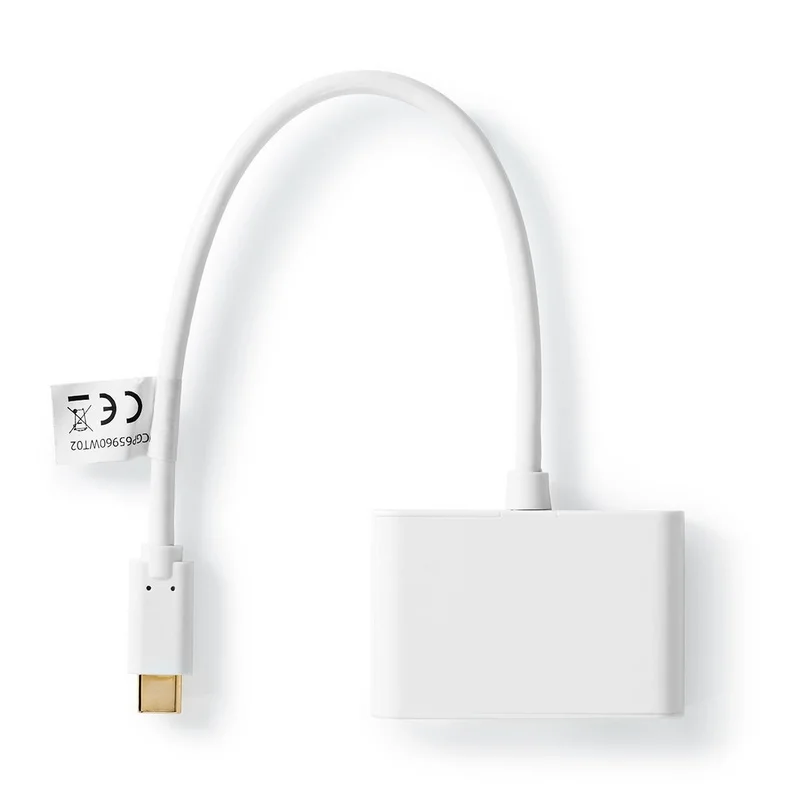 Adaptador Usb-c 3.2 Macho - 2 Usb-a Macho 1gb/s