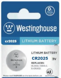 Pila Botón Westinghouse Litio 3v Cr2025 (1un)