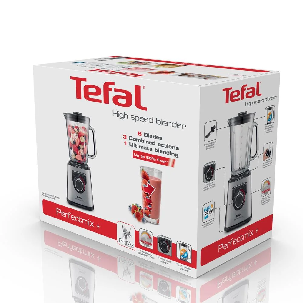 Tefal Bl811d Blender 1.5 L Tabletop Blender 1200 W Grey