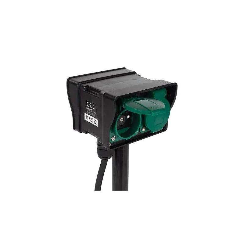 Tomada Dupla com Temporizador - para Exterior